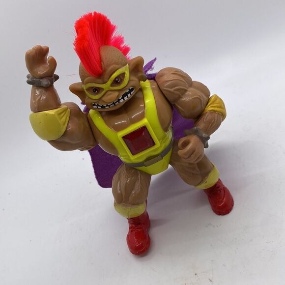 Vintage Stone Protectors Troll Chester the Wrestler Action Figure Cape 1992 - Picture 3 of 13